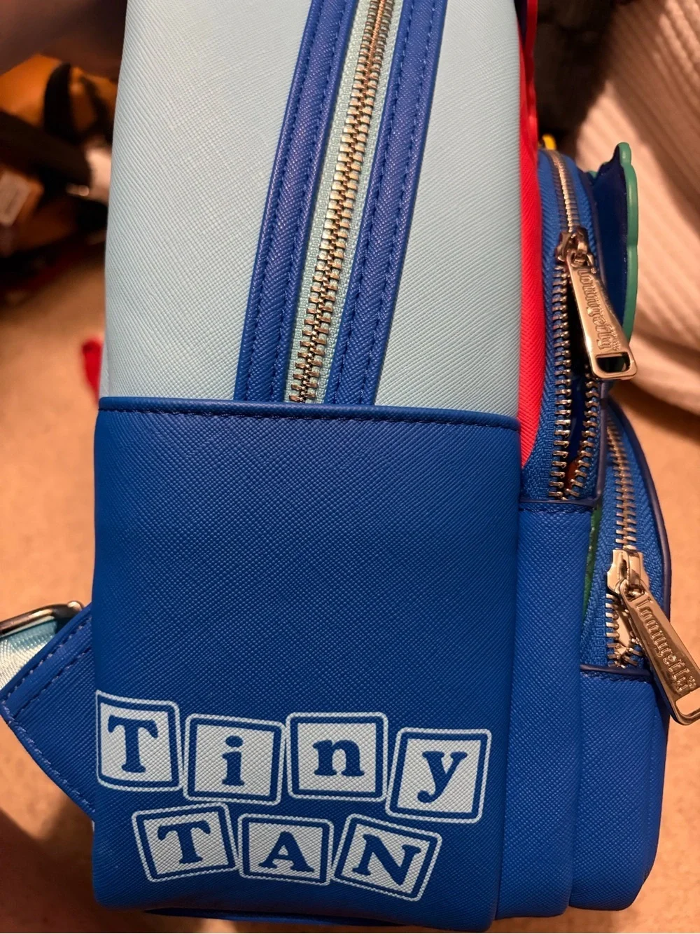 Loungefly Toy Story Chibi Character Rainbow Mini Backpack – Blue Multi